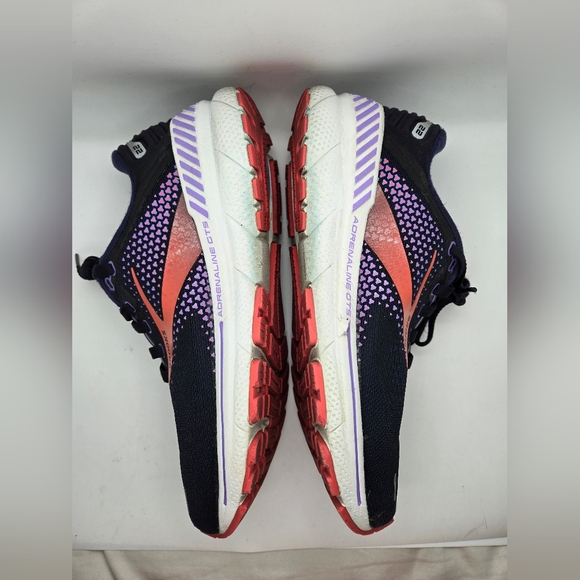 Brooks Adrenaline GTS 22 Shoes Women's 8 B Blue Black Running Training Sneakers - Picture 7 of 10